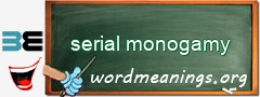 WordMeaning blackboard for serial monogamy